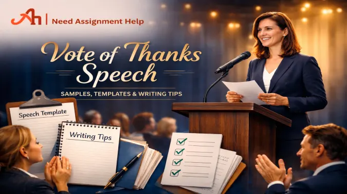 Vote of Thanks Speech: Samples, Templates, and Writing Tips Vote of Thanks Speech: Samples, Templates, and Writing Tips